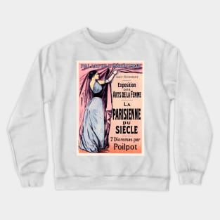 PARIS WOMAN ART EXHIBITION OF THE CENTURY Vintage French Advertisement Crewneck Sweatshirt